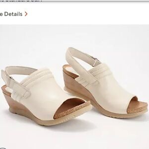 Miz Mooz Leather Backstrap Wedge Sandals - Sabina | NIB